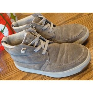 Stio Mens Colter Boot Size 8 Beige Oat Suede Ankle Pull On Winter Shoes Boots